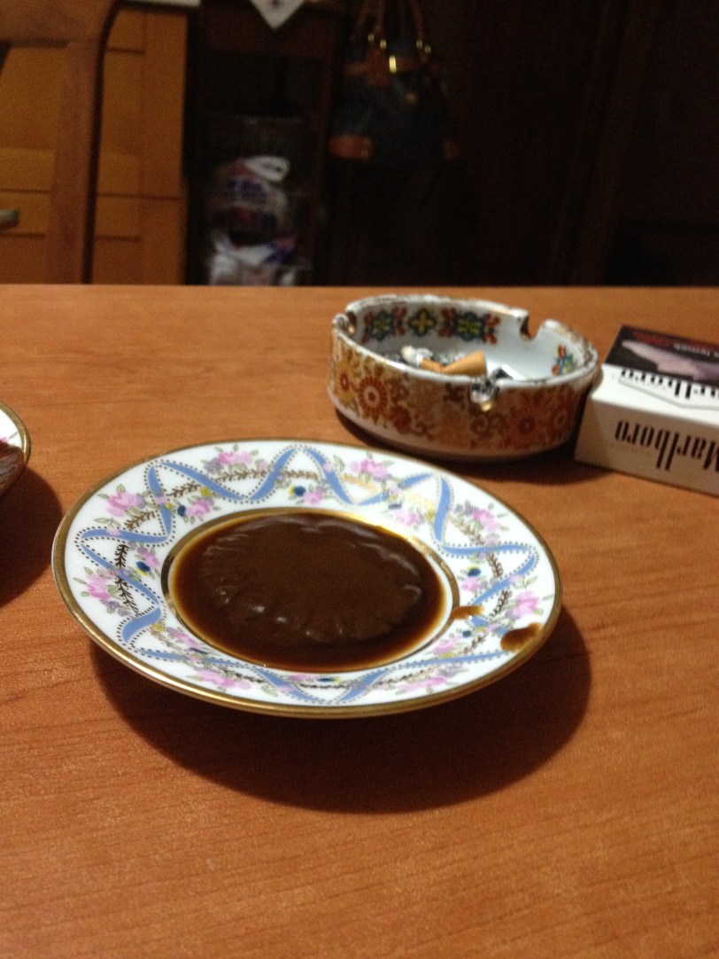 Will my wish come true? The coffee grinds will soon tell...