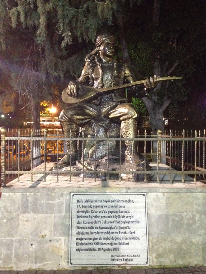 Statue of 17th Century poet Karacaoğlan