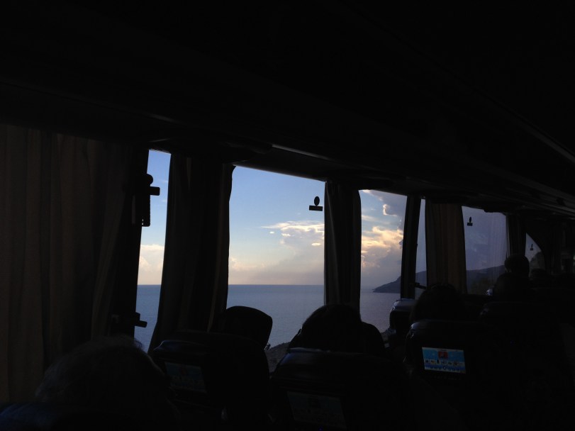 The view from the bus