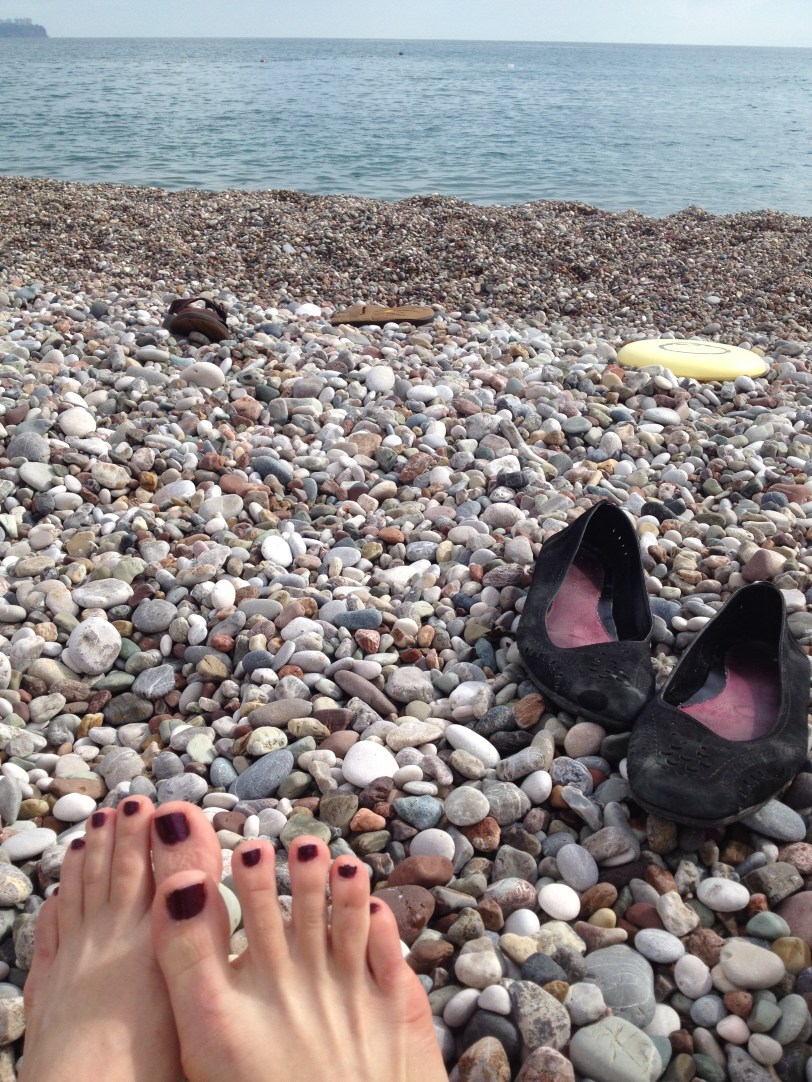Rocky beach in Antalya