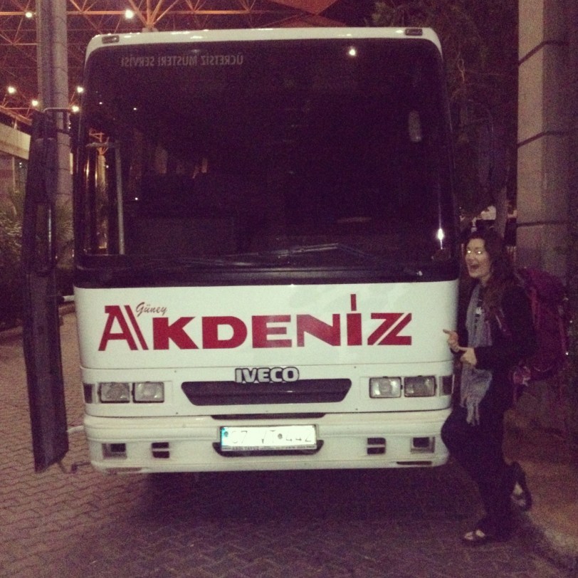 The bus that carried us twelve hours along the southern coast of Turkey.