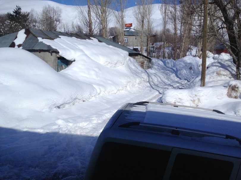 Houses were covered...