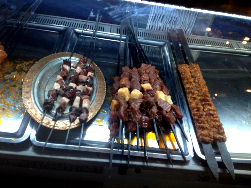 Skewers of meat