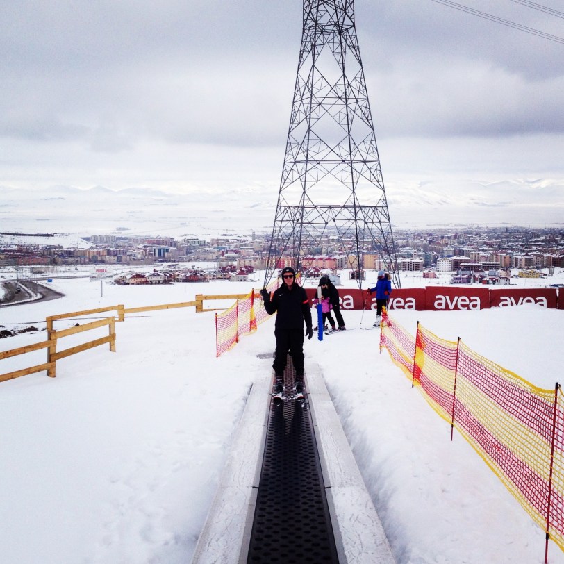 Getting the hang of it on the bunny hill