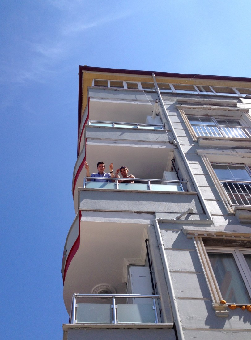 J & J awaiting departure for the beach