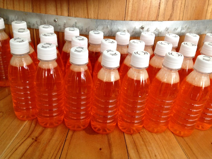 bottles of pepper spice