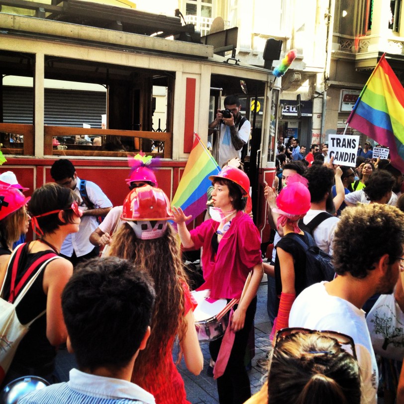 LGBT demonstration down Istiklal