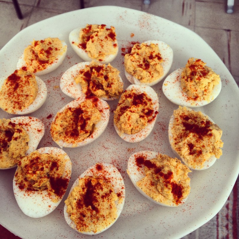 Deviled (or angeled, as my mother says) eggs