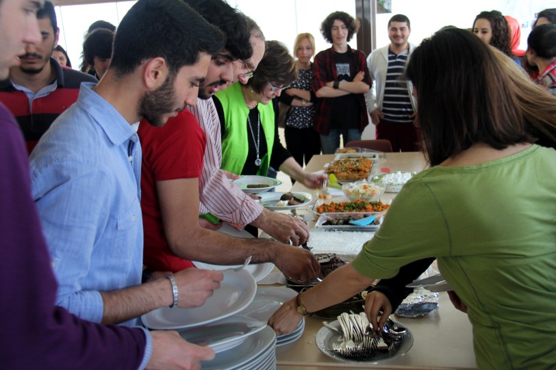 Feasting at the party at Adana BTÜ
