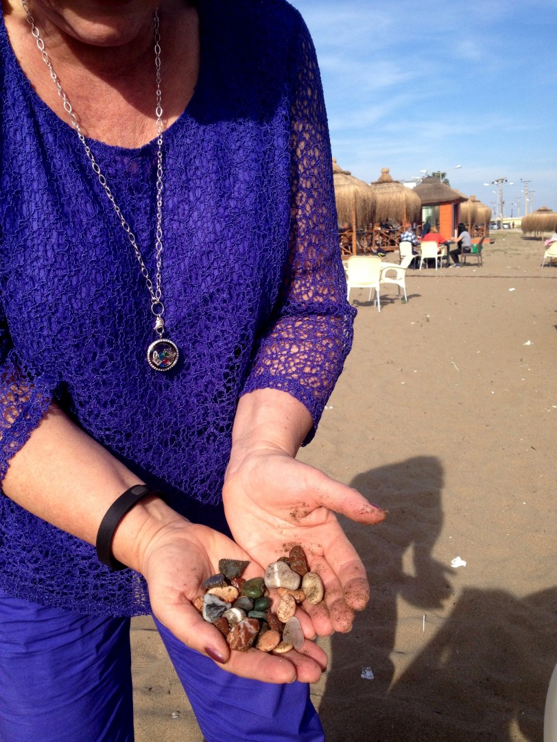 Mom's gathered seashells from a beach in Mersin