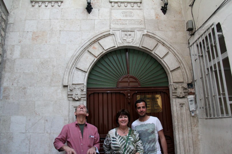 about to take a tour after visiting hours of the Catholic Church in Antakya