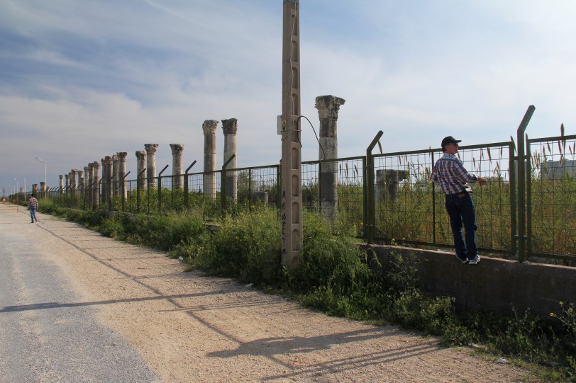 Dad "hanging out" at Pompeiopolis, Mersin