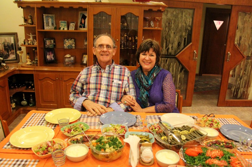 Sitting down to dinner in Mersin