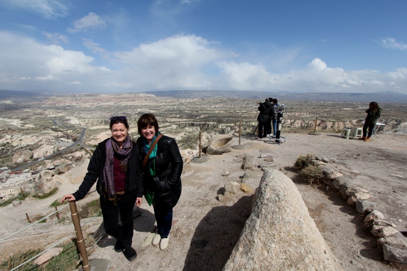 at the top of Uchisar Castle