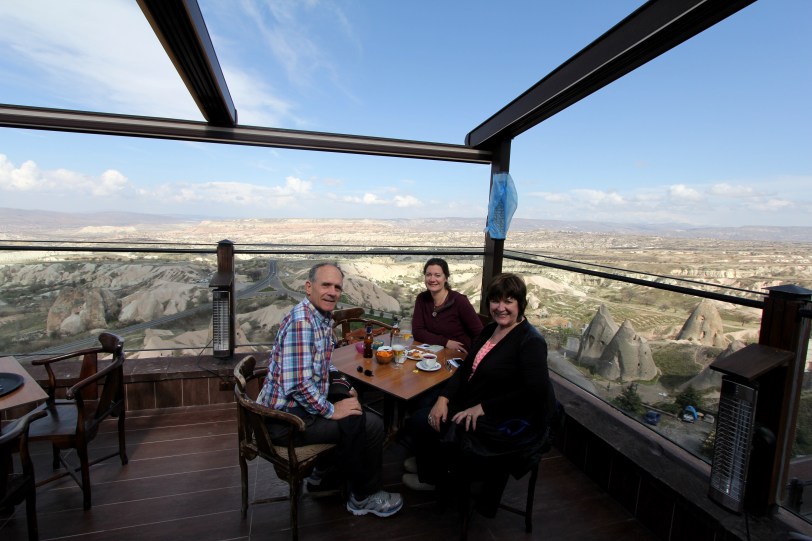 Enjoying the view in Uchisar