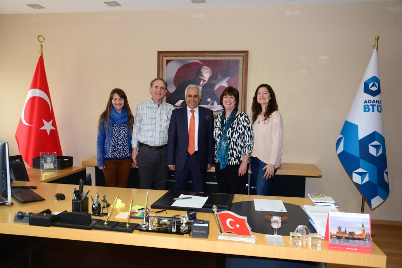 Meeting with Prof. Dr. Adem Ersoy in his office (photo courtesy of Adana BTÜ)