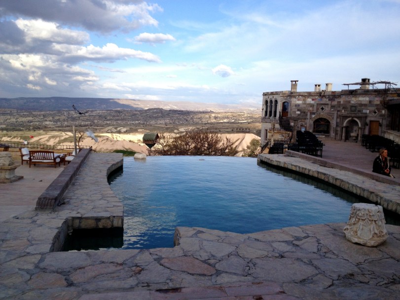 Disappearing pool at The Museum Hotel
