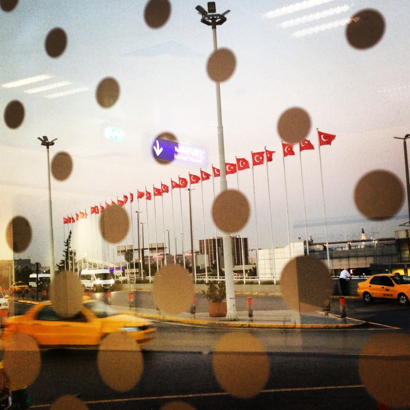 I always look forward to a glimpse of the line of Turkish flags flying outside the domestic terminal at Ataturk.