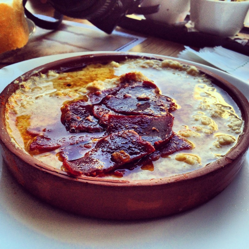 Many kebapcis offer hummus beforehand,. The best kind is with pastirma on top.